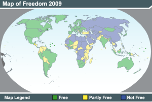 Democracy map globr